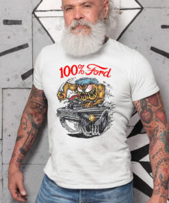 100 percent ford White Shirt 2