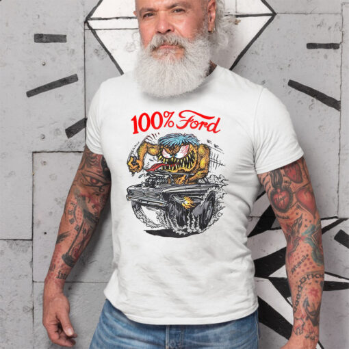 100 percent ford White Shirt 2