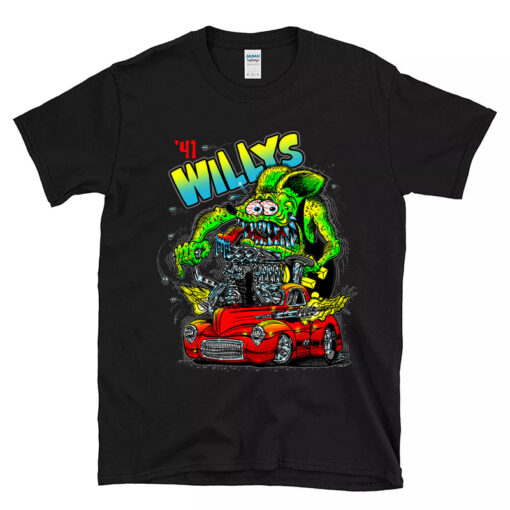 41 willys ratfink Black Shirt 1