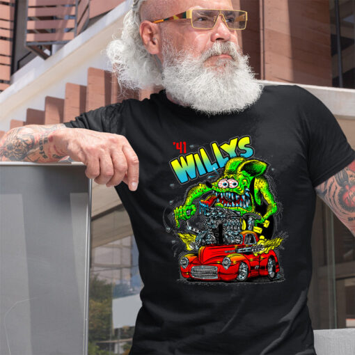 41 willys ratfink Black Shirt 2