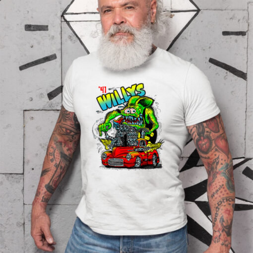 41 willys ratfink White Shirt 2