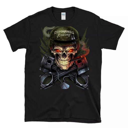 Commando racing hot rod BlackShirt 1