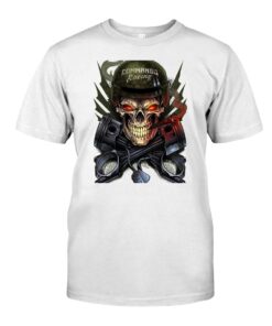 Commando racing hot rod WhiteShirt 1