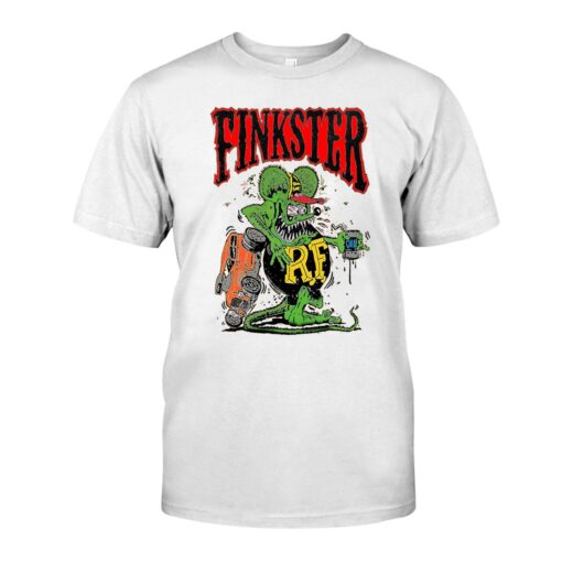 Finkster oil WhiteShirt 1