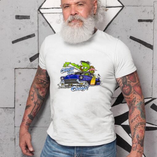 Frankenstein hot rod WhiteShirt 2