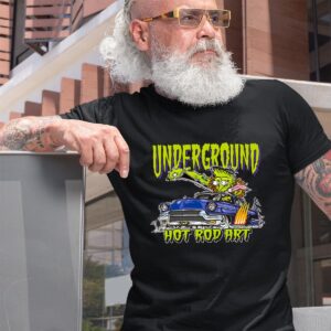 Frankenstein hot rod art T shirt