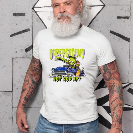 Frankenstein hot rod art WhiteShirt 2