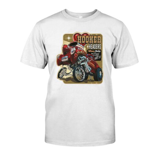 Hooker headers hot rod WhiteShirt 1