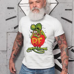 Rat Fink Garage Built hot rod T shirt
