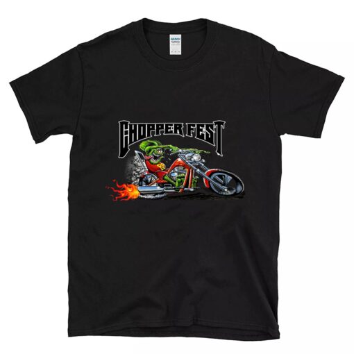 Rat fink Chopper fest BlackShirt 1