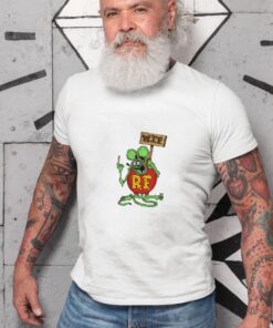 Rat fink hot rod speed WhiteShirt 2