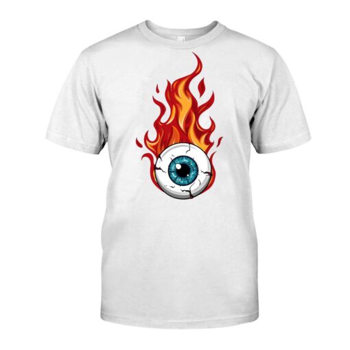 Rat rod flying eyeball WhiteShirt 1