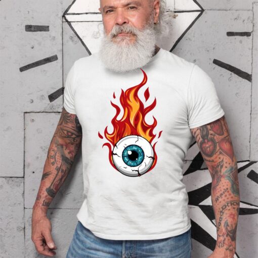 Rat rod flying eyeball WhiteShirt 2