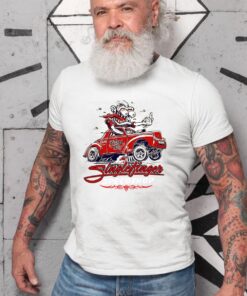 Single Finger Speed shop RAT ROD WhiteShirt 2