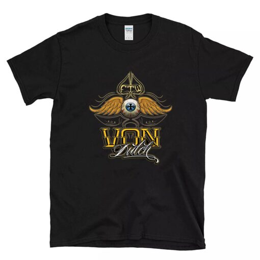 Von dutch flying eyeball hot rod BlackShirt 1