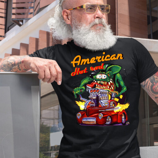 american hot rod rat fink Black Shirt 2