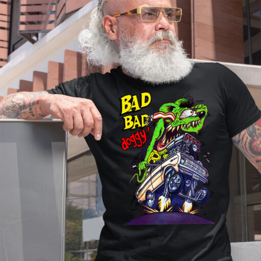 bad bad doggy rat fink Black Shirt 2