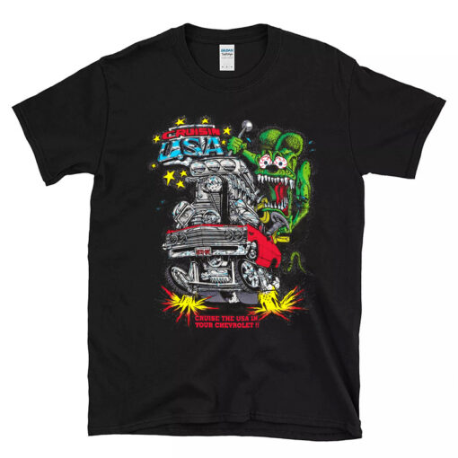 cruise the usa in your chevrolet Black Shirt 1