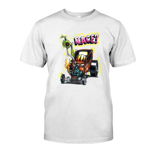 race hot rod rat fink WhiteShirt 1