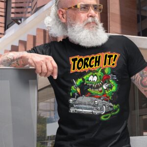rat fink torch it T shirt