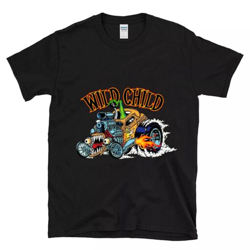 rat fink wild child BlackShirt 1