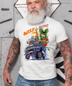 ratfink boss mustang WhiteShirt 2