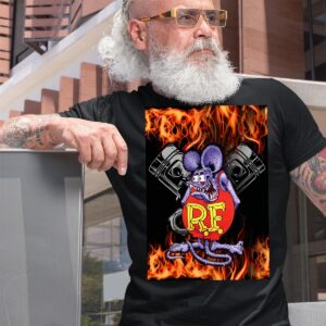 ratfink hot rod piston T shirt