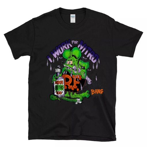 ratfink i work for nitro BlackShirt 1