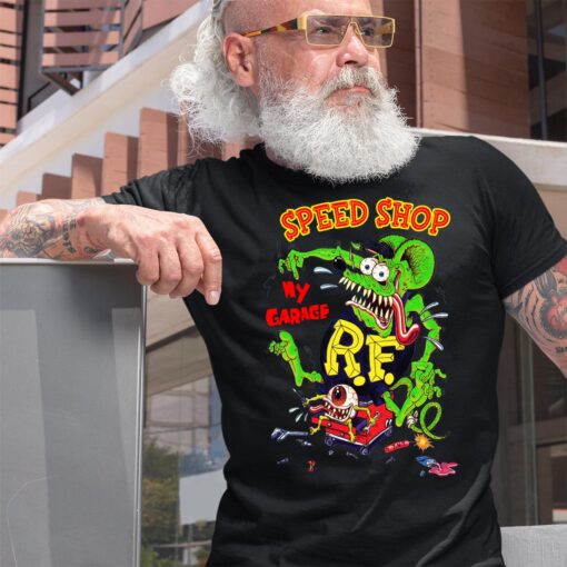 ratfink speed shop garage BlackShirt 2