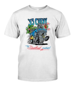 55 chevy the heartbeat continues White Shirt 1 1340038be8