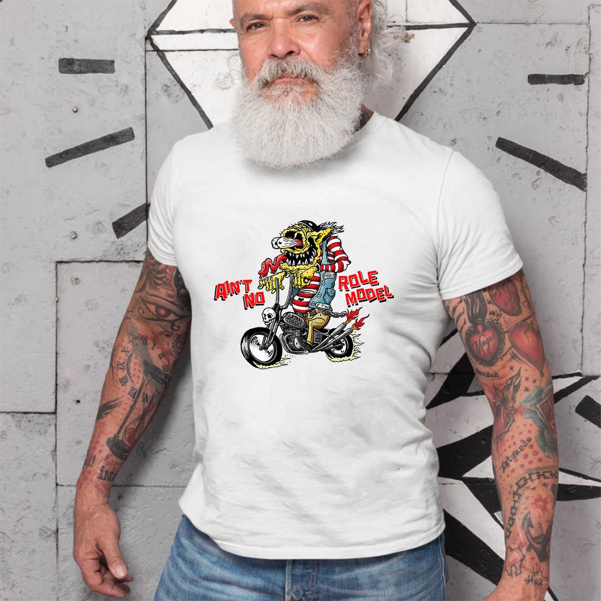 Ain't no role model T shirt 4 Aint no role model WhiteShirt 2