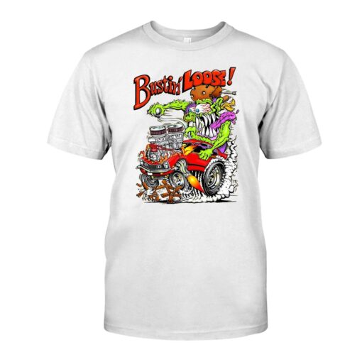Bustin Loose hotrod WhiteShirt 1