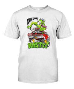 Down right hasty hot rod WhiteShirt 1