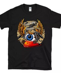 Flying eyeball custom culture T shirt
