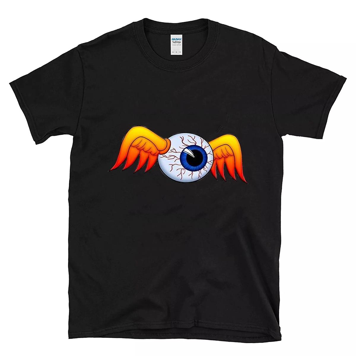 Flying eyes ball hot rod T shirt 1 Flying eyes ball hot rod BlackShirt 1