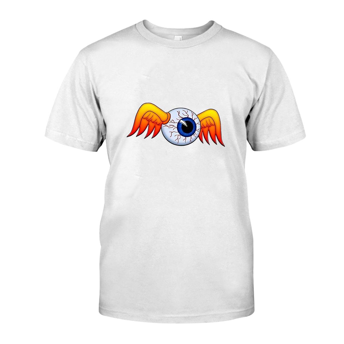 Flying eyes ball hot rod T shirt 3 Flying eyes ball hot rod WhiteShirt 1