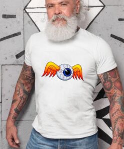 Flying eyes ball hot rod T shirt 8 Flying eyes ball hot rod WhiteShirt 2 959068102