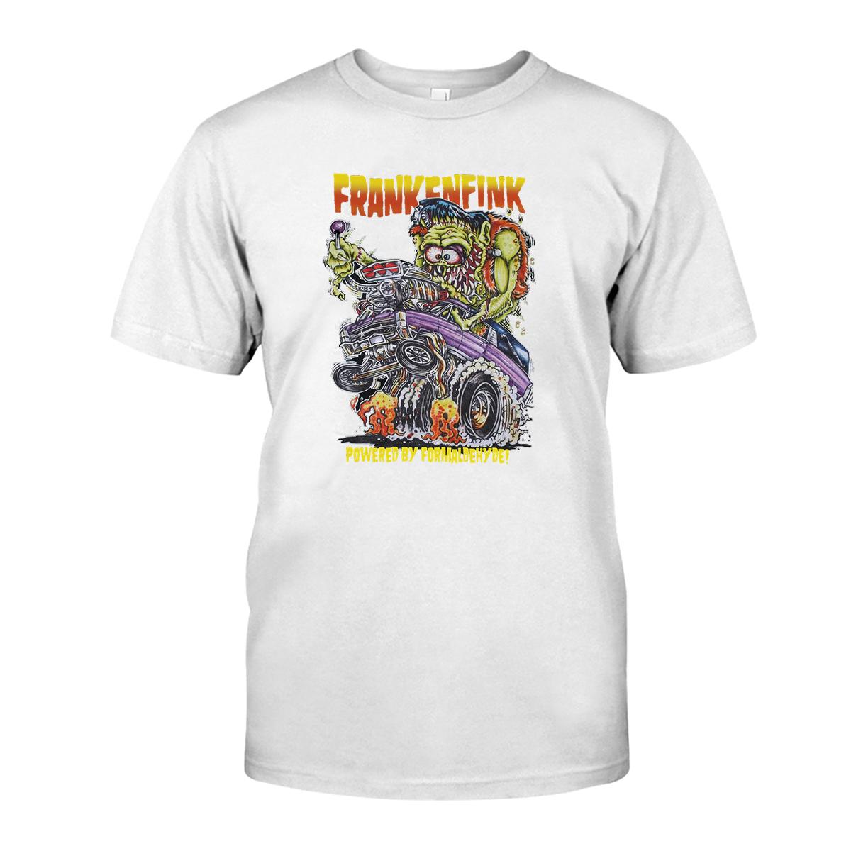 Frankenfink hot rod T shirt 3 Frankenfink hot rod WhiteShirt 1
