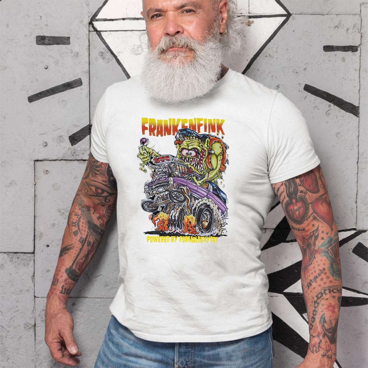 Frankenfink hot rod T shirt 4 Frankenfink hot rod WhiteShirt 2 105638fb99