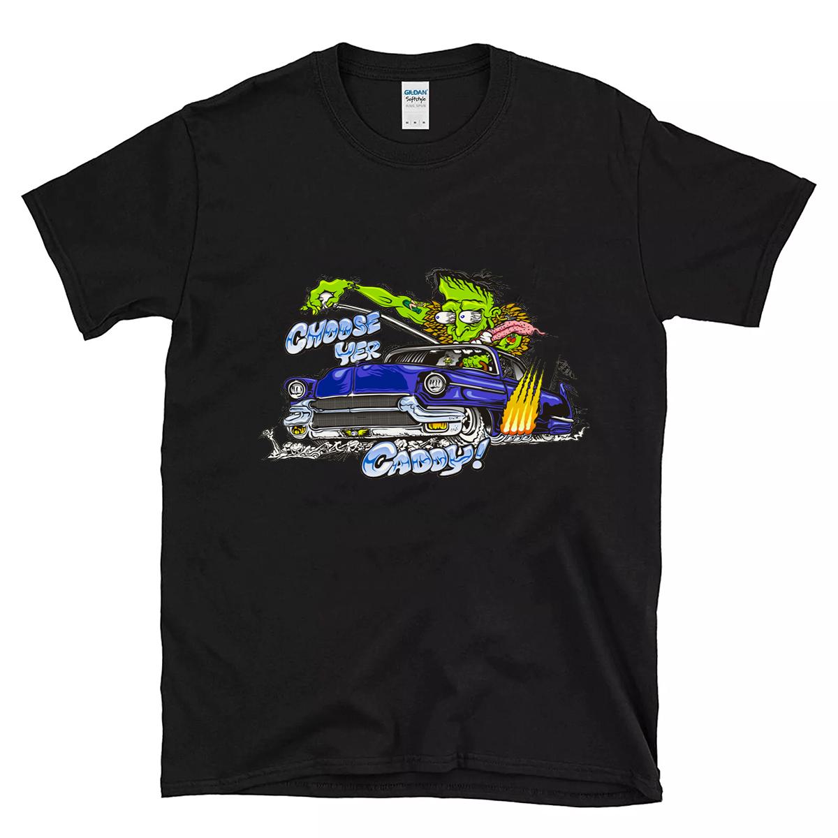 Frankenstein hot rod T shirt 1 Frankenstein hot rod BlackShirt 1