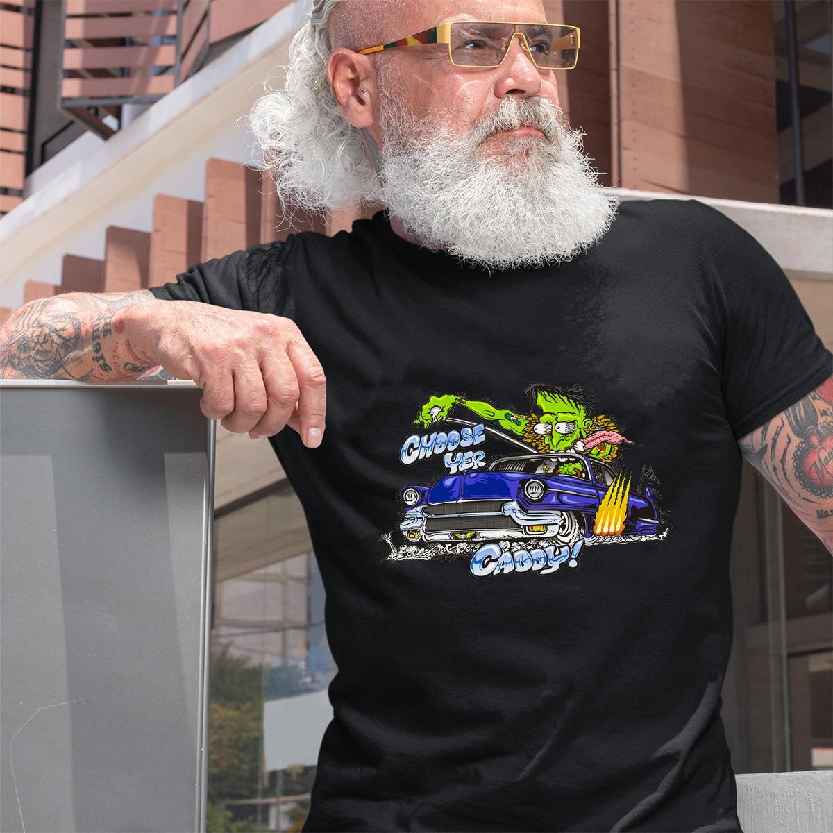 Frankenstein hot rod T shirt 2 Frankenstein hot rod BlackShirt 2
