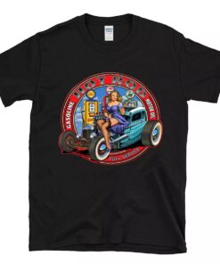 Gasline hot rod girl T shirt
