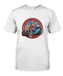 Gasline hot rod girl WhiteShirt 1