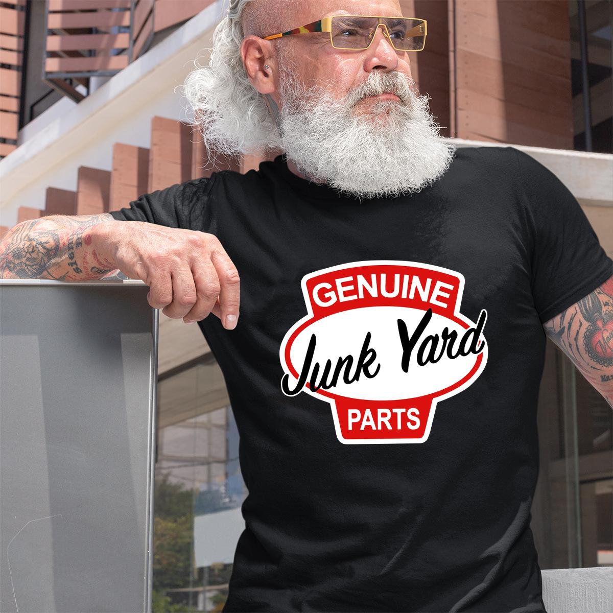 Genuine Junkyard parts hot rod T shirt 2 Genuine Junkyard parts hot rod BlackShirt 2