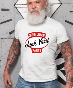 Genuine Junkyard parts hot rod T shirt 8 Genuine Junkyard parts hot rod WhiteShirt 2