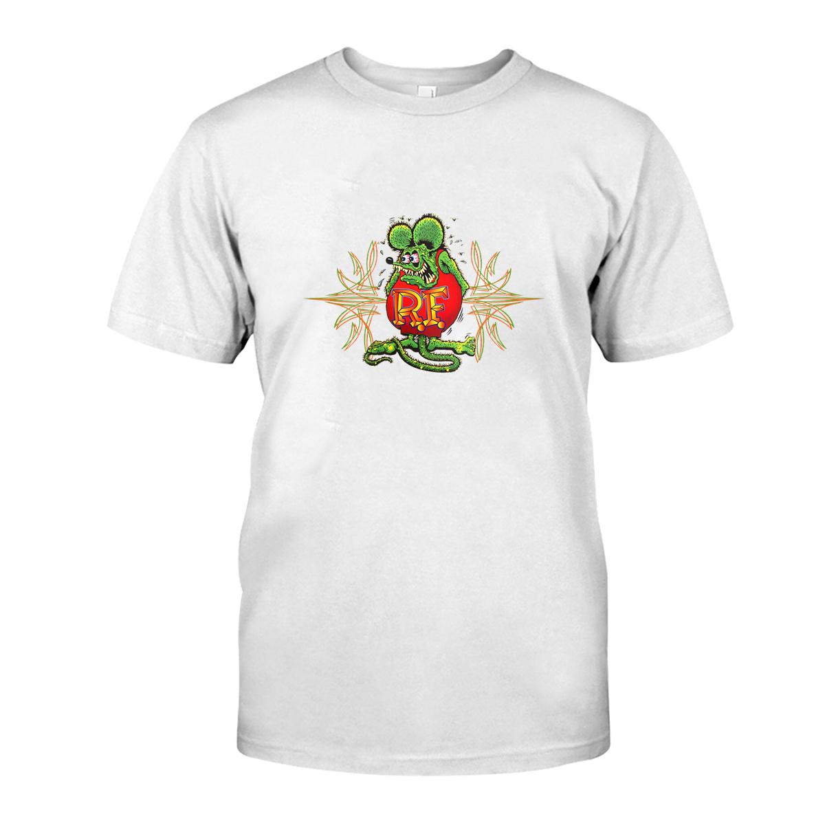 Green Rat Fink Pinstriping T shirt 3 Green Rat Fink Pinstriping WhiteShirt 1 1365200ab7