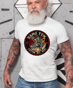 Hang ten custom hot rod WhiteShirt 2