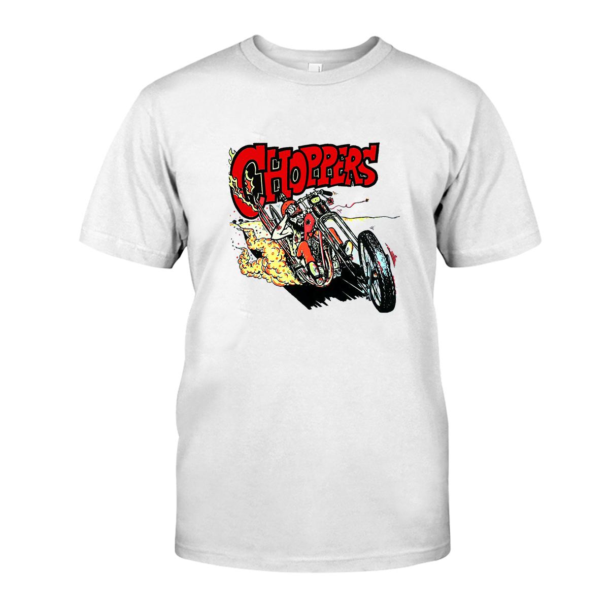 Hot rod Chopper T shirt 3 Hot rod Chopper WhiteShirt 1