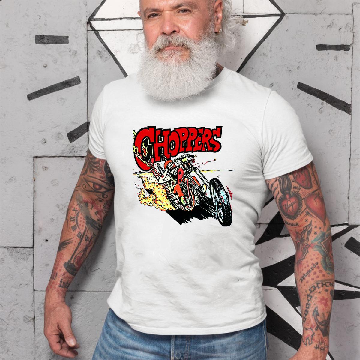 Hot rod Chopper T shirt 4 Hot rod Chopper WhiteShirt 2