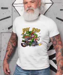 Hot rod chopper rat fink WhiteShirt 2